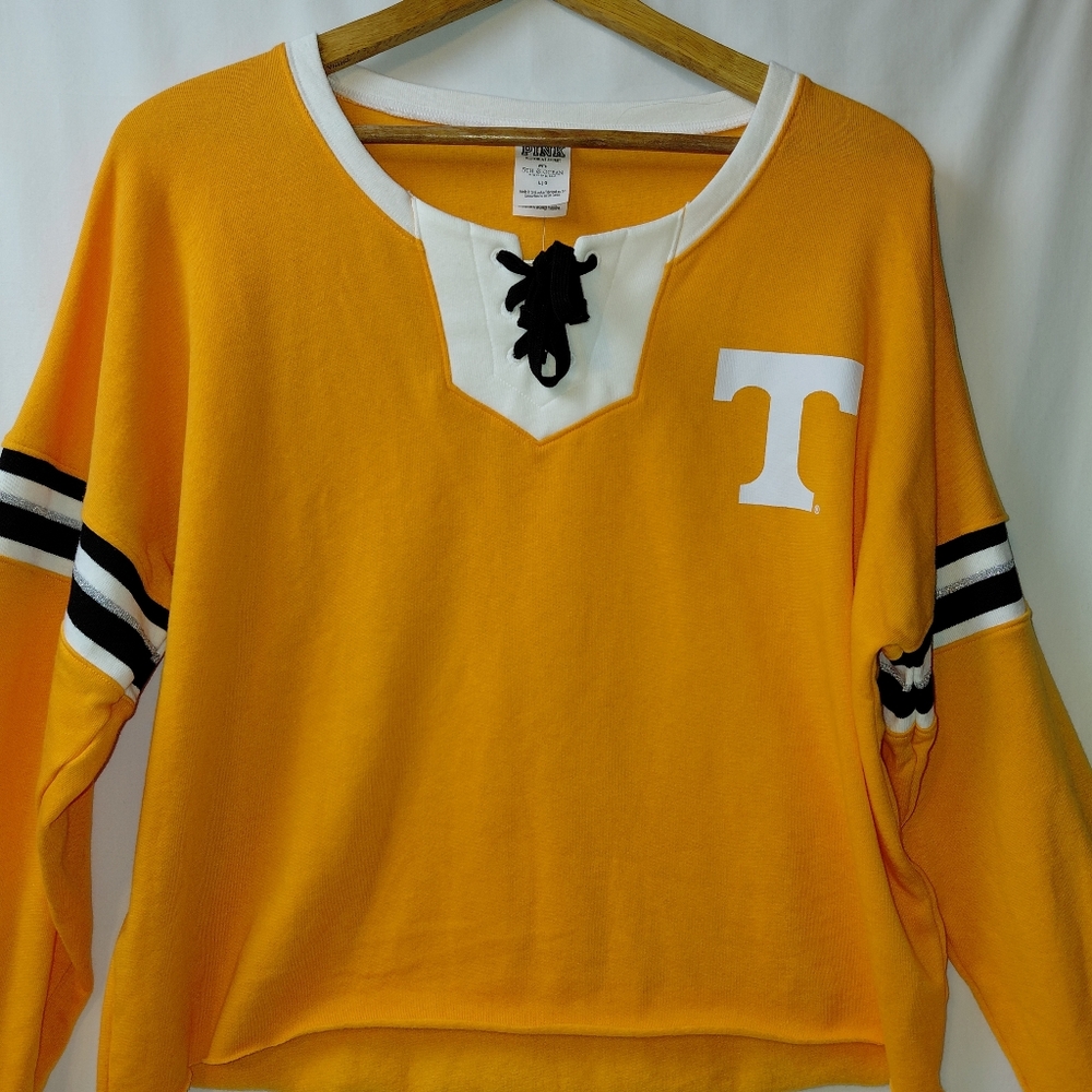 Pink Victoria's Secret  X‎ Tennessee Vols Sweatshirt Women's Size Large NWT